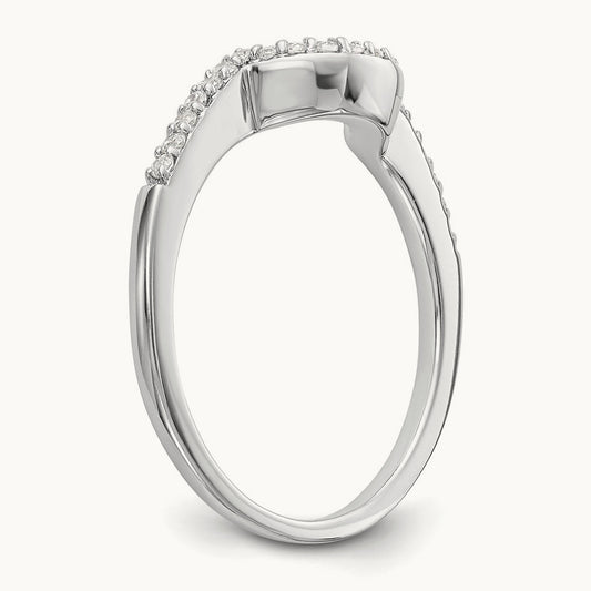 Diamond Wedding Band, 14K White Gold