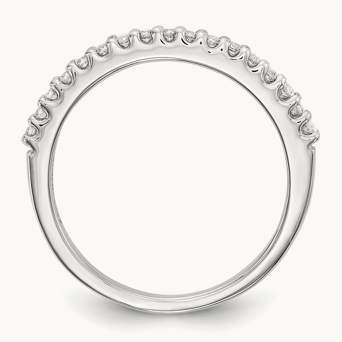 Diamond Wedding Band, 14K White Gold