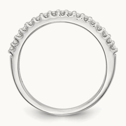 Diamond Wedding Band, 14K White Gold
