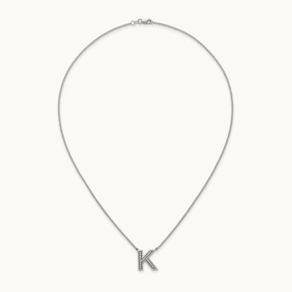 Initial K Necklace, 0.20 ct tw Lab-Grown Diamond