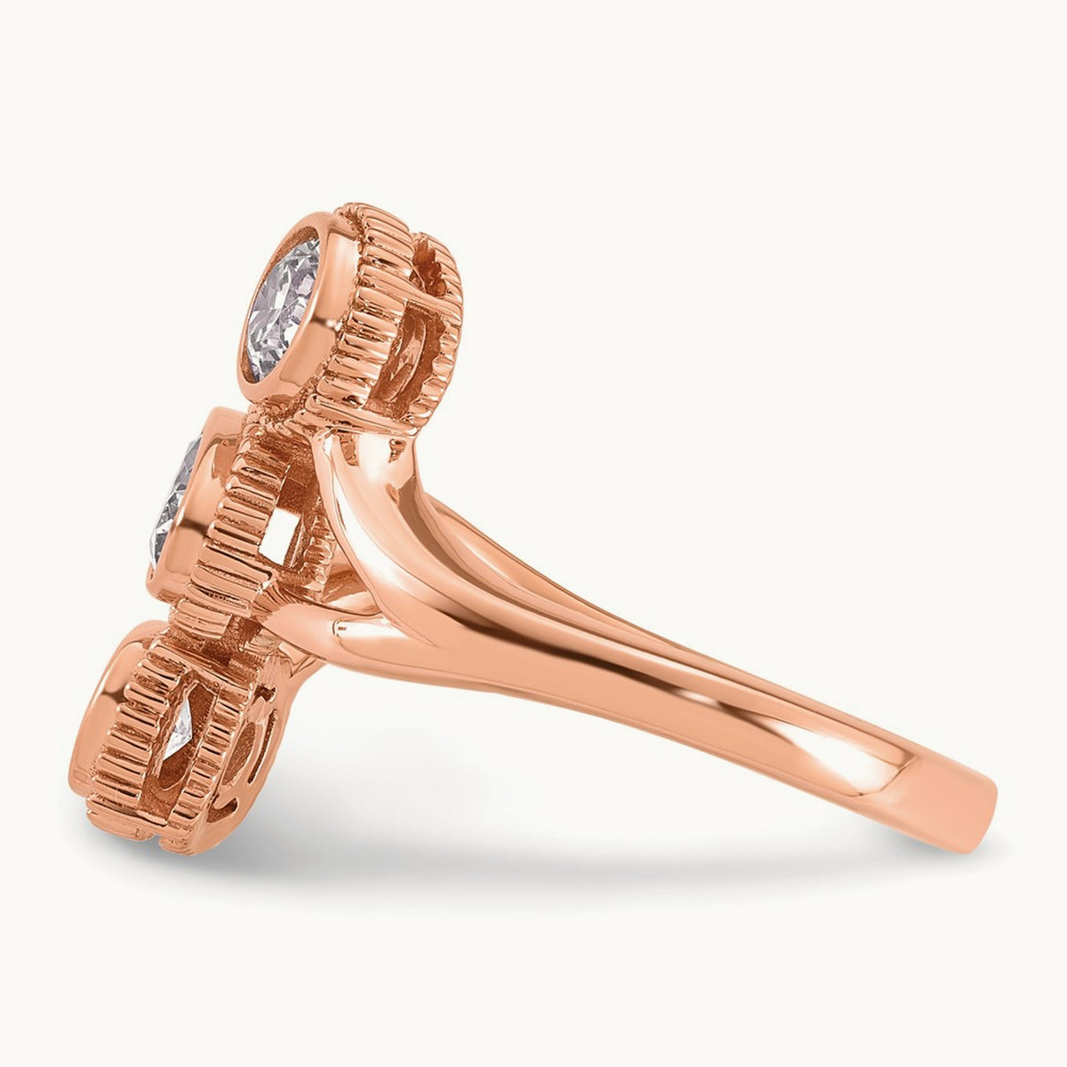 3 Stone Fashion Ring, 1.00 ct tw Lab-Grown Diamond