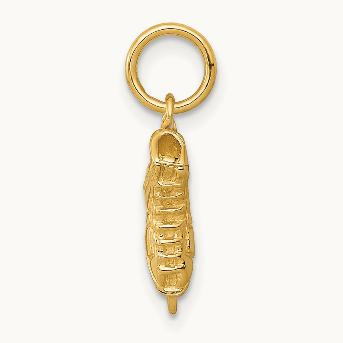 3D Ice Skate Charm, 14K