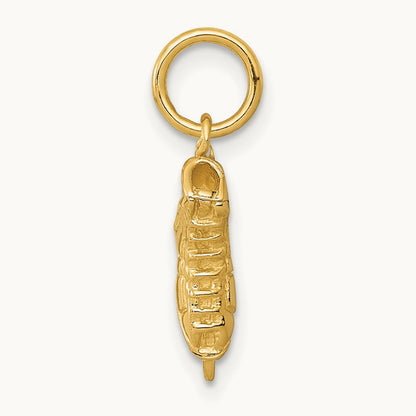 3D Ice Skate Charm, 14K