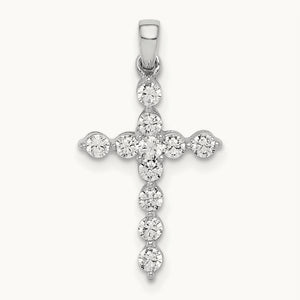Diamond Cross Pendant — photo set