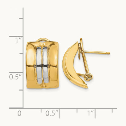 & Omega Post Earrings — photo set