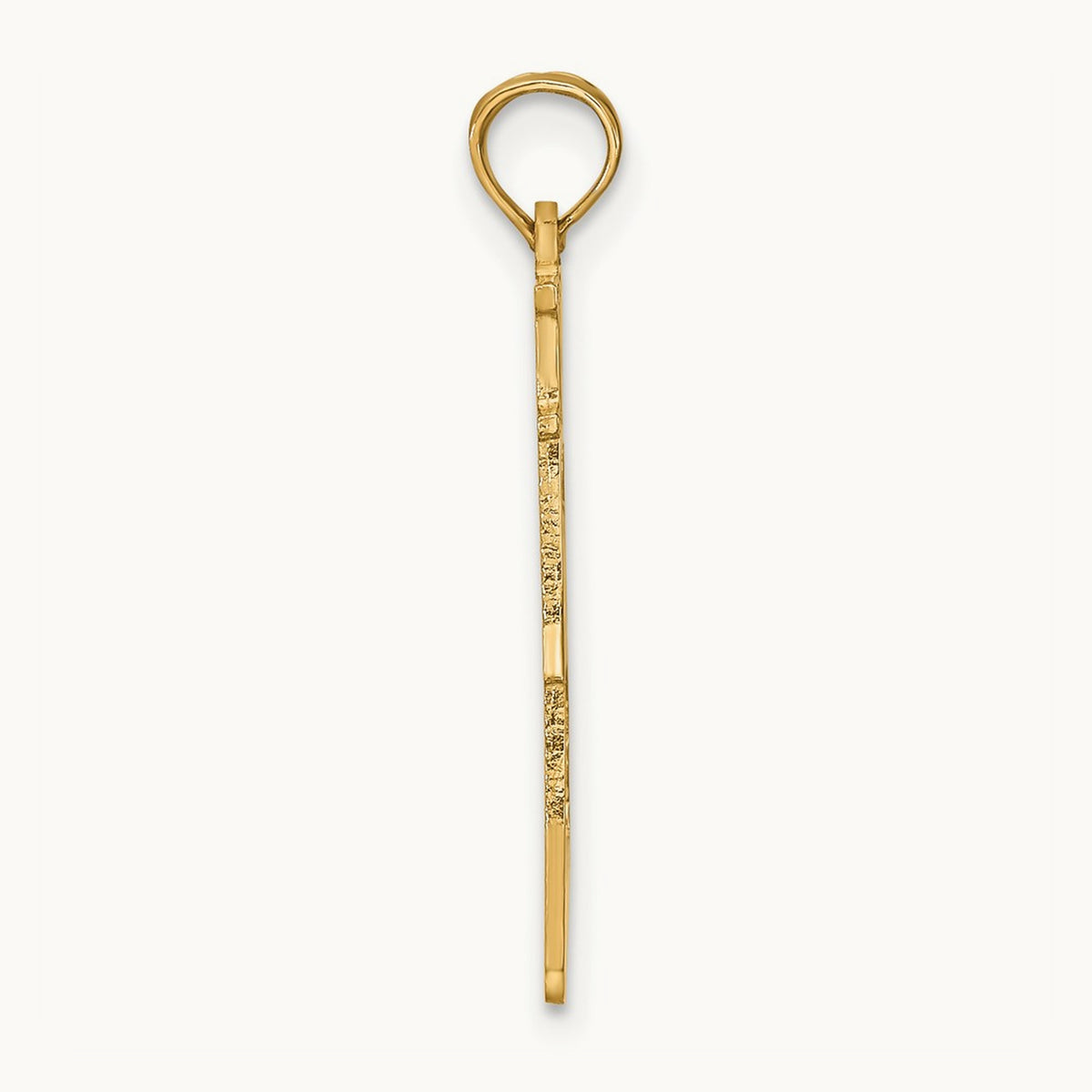 Solid Alabama State Pendant — 14K Yellow Gold
