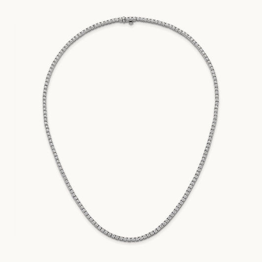 Straight Tennis Necklace, 9-12 ct Lab-Grown Diamond