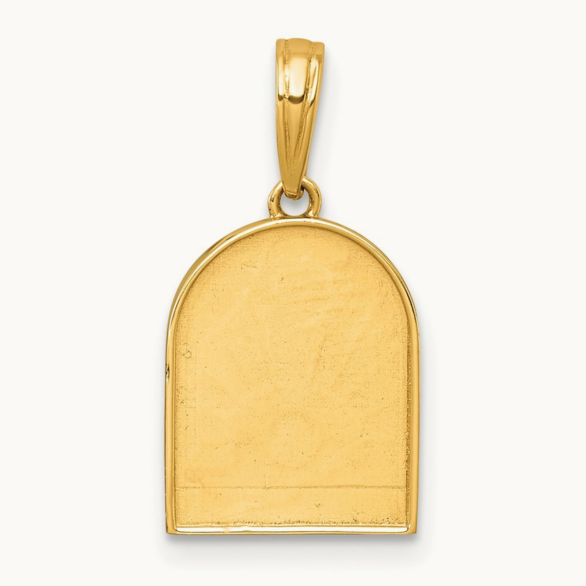 Polished Multi Color Enamel Sunset and Moon Charm, 14K