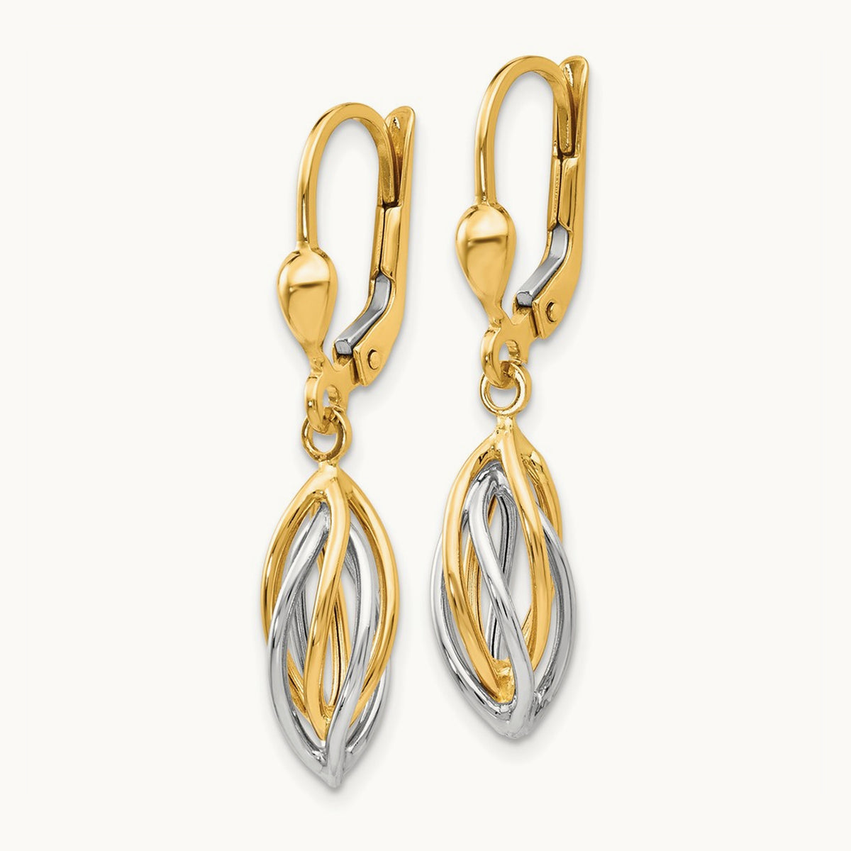 Polished Dangle Leverback Earrings — photo set