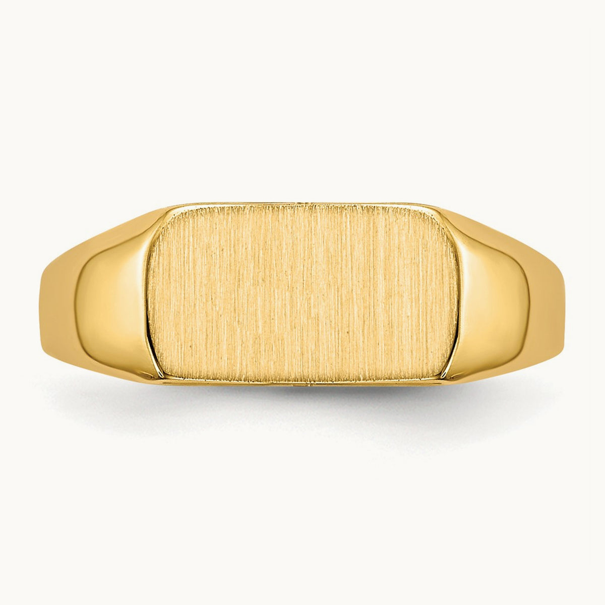 10x6mm Open Back Signet Ring, 14K