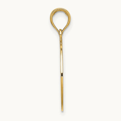 Polished Cut-Out CAPE COD Map Charm, 14K