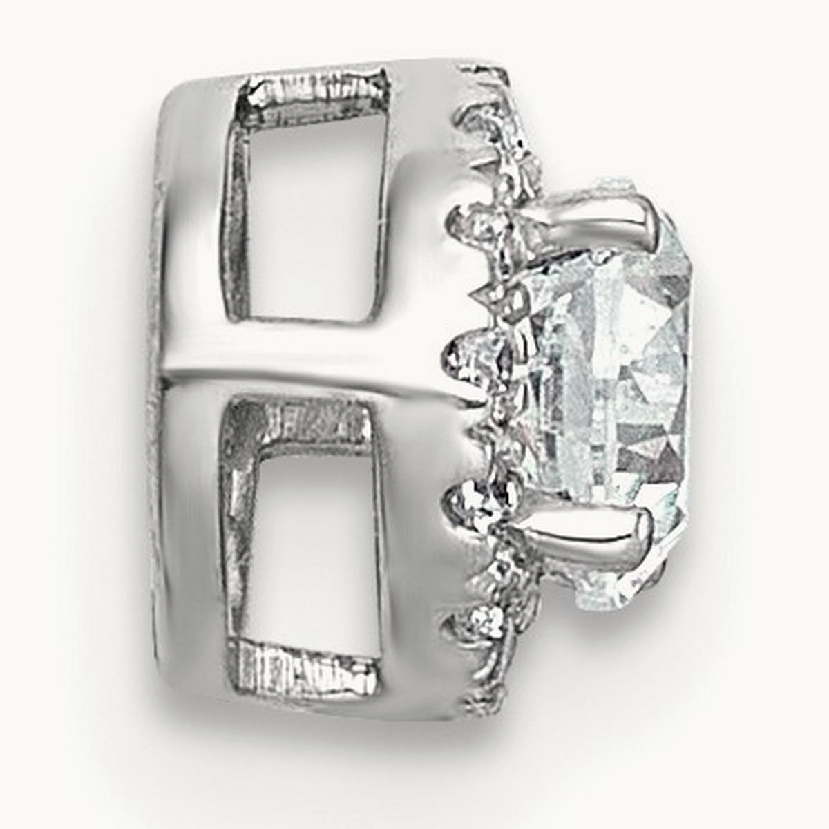 Round Halo Chain Slide Pendant, 0.25-5.00 ct tw Lab-Grown Diamond — 1/3 ct, VS (Best), 14K White Gold
