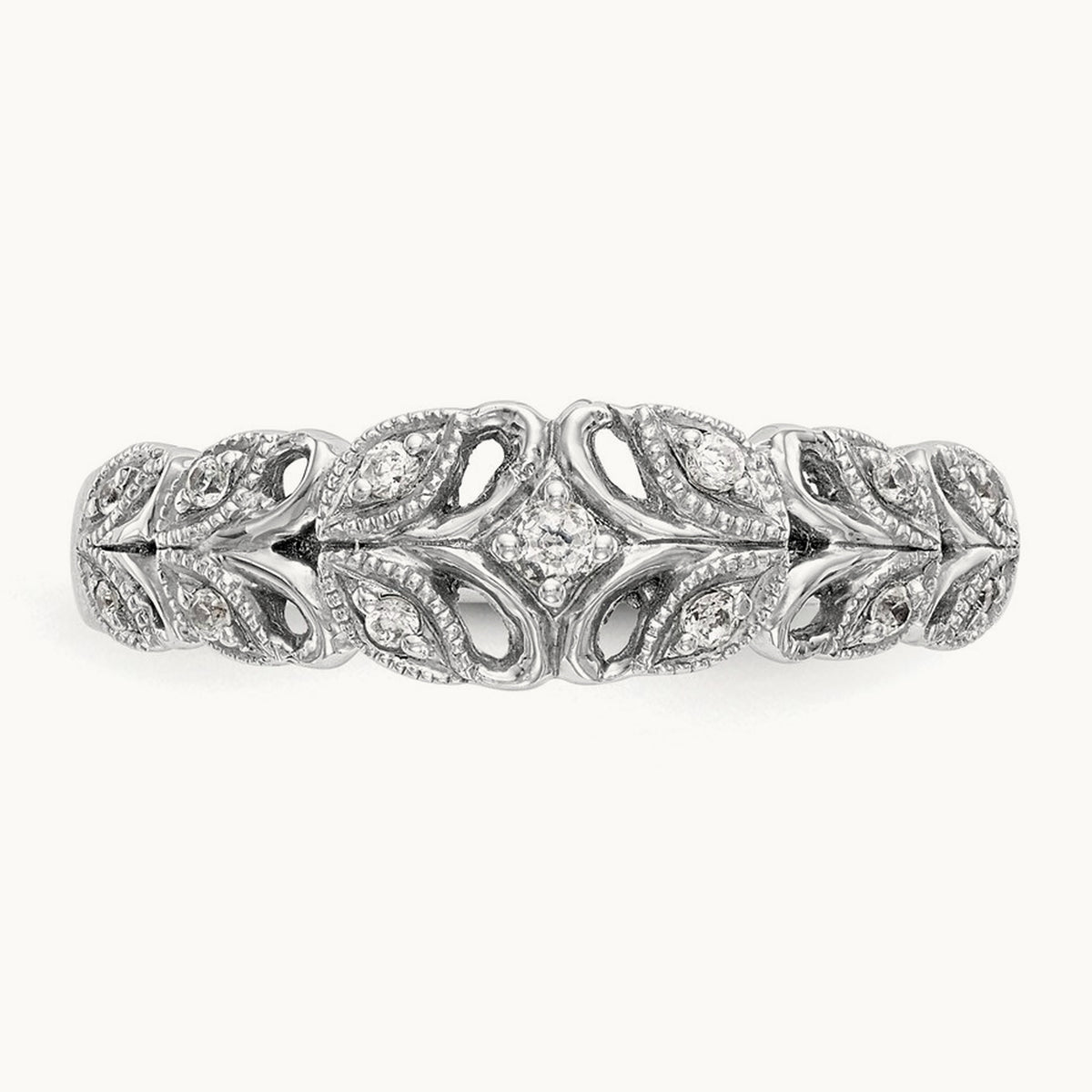Diamond Band, 14K White Gold