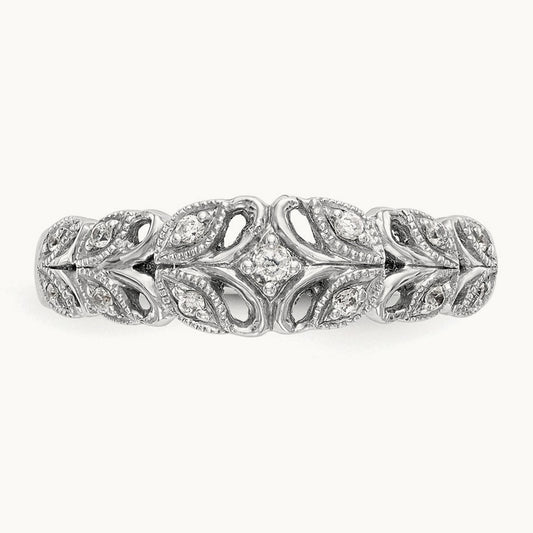 Diamond Band, 14K White Gold