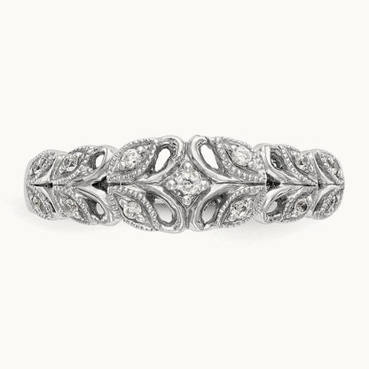 Diamond Band, 14K White Gold