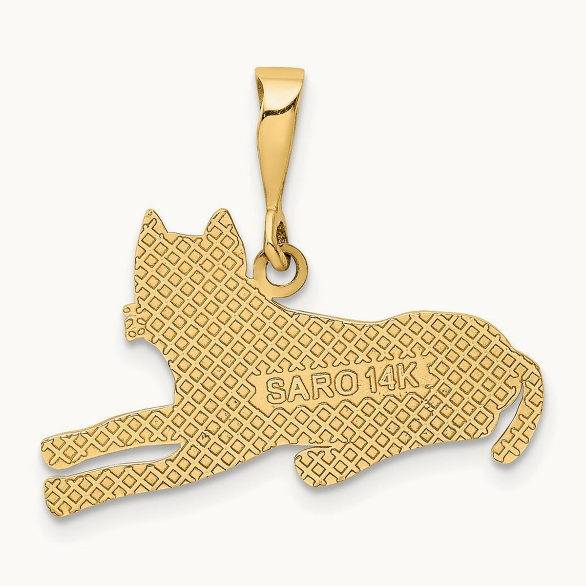 Pit Bull Pendant, 14K