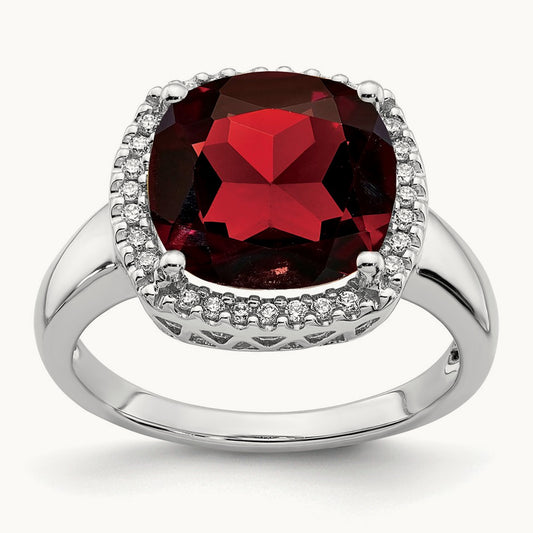 Garnet and Diamond Ring — photo set