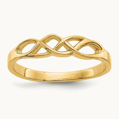 Free Form Knot Ring, 14K