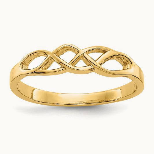 Free Form Knot Ring, 14K