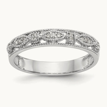 Diamond Band, 14K White Gold