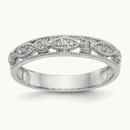 Diamond Band, 14K White Gold
