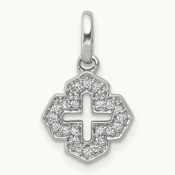 1/10ct. Diamond Fancy Cross Pendant — photo set