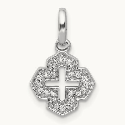 1/10ct. Diamond Fancy Cross Pendant — photo set