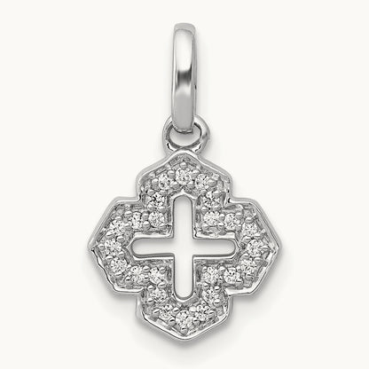1/10ct. Diamond Fancy Cross Pendant — photo set