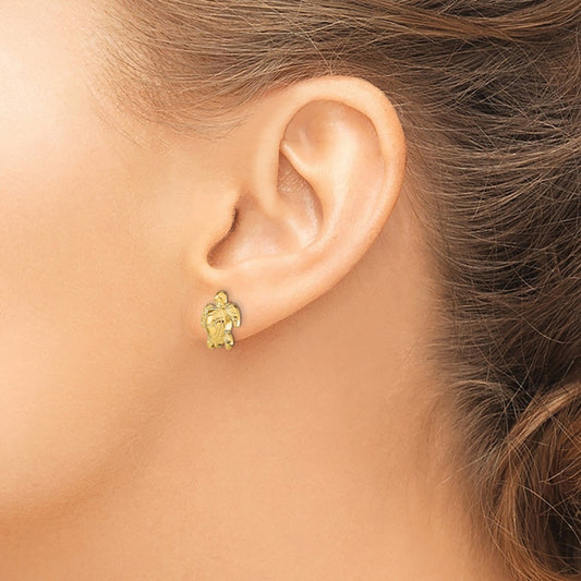 Turtle Post Earrings — photo set