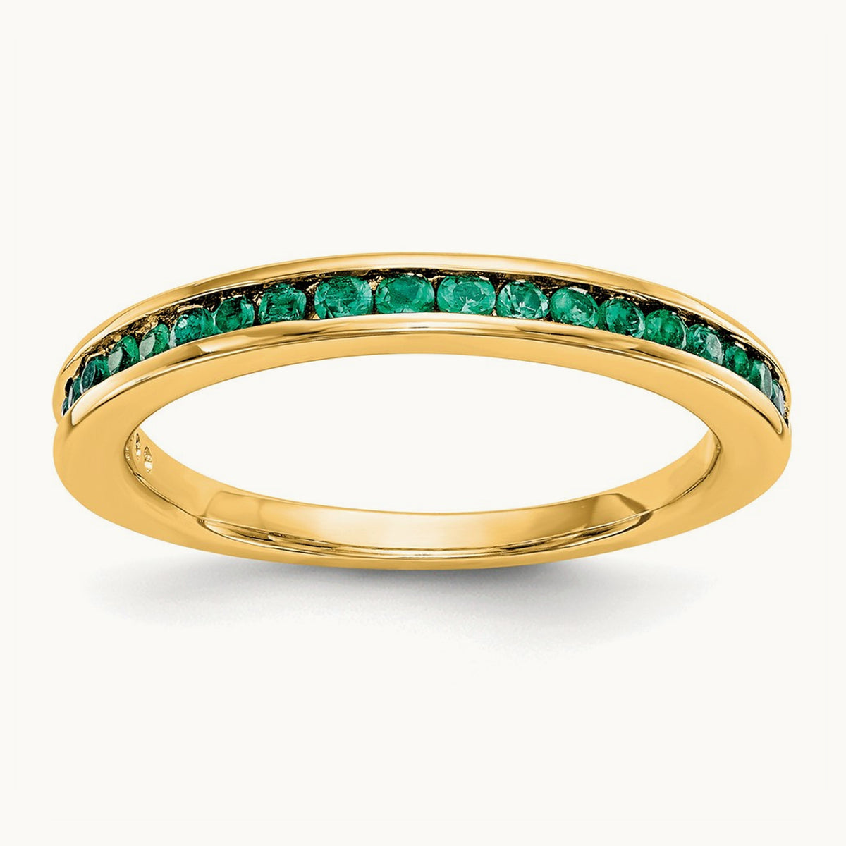 Emerald Band — 14K Yellow Gold, 7