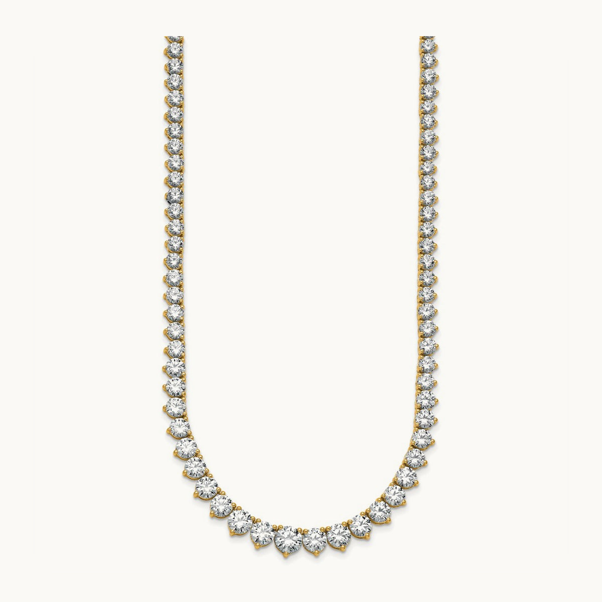 Graduated Tennis Necklace, 25.50 ct tw Lab-Grown Diamond