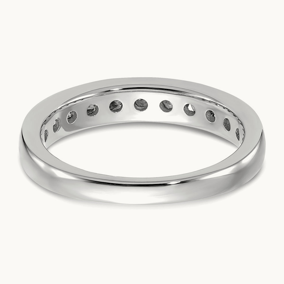 Channel Set Band, 0.10-1.00 ct tw Lab-Grown Diamond — 3/4 ct, 14K White Gold