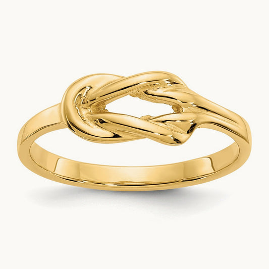 Freeform Knot Ring — 14K Yellow Gold