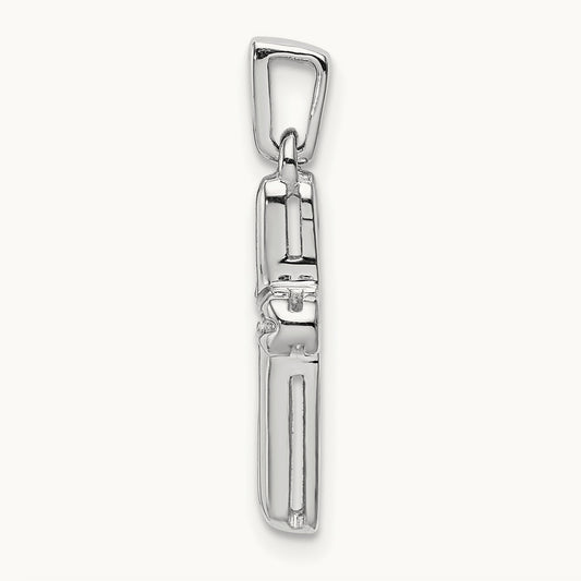 Latin Cross Pendant, 0.15 ct tw Lab-Grown Diamond