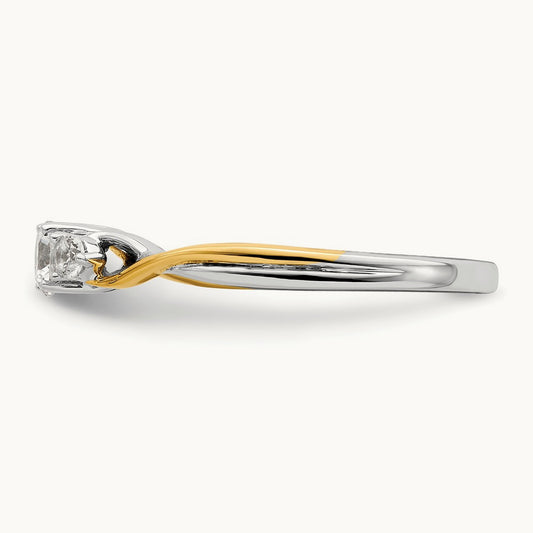 Petite Engagement Ring, 0.25 ct tw Lab-Grown Diamond