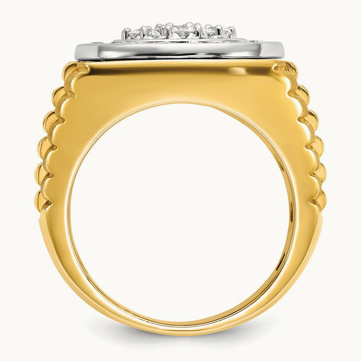Men's Cluster Ring, 2.00 ct tw Lab-Grown Diamond