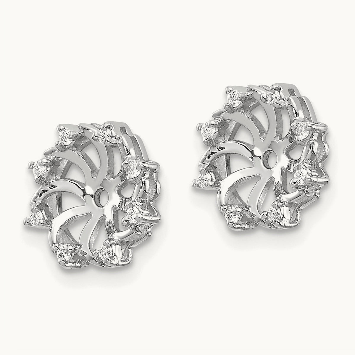 VS Diamond Earring Jacket, 14K White Gold