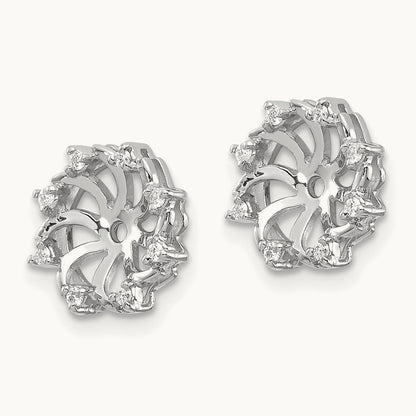 VS Diamond Earring Jacket, 14K White Gold