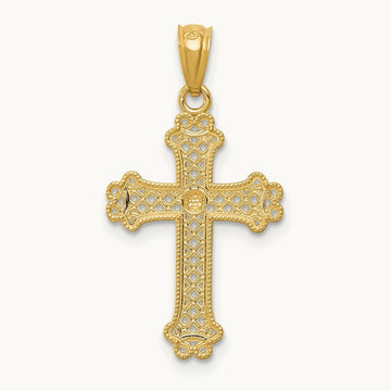 w/ Diamond-cut Filigree Cross Pendant — photo set