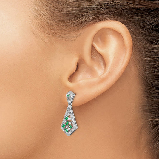 Emerald and Diamond Earrings — photo set