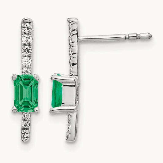Diamond and Emerald Fancy Earrings — photo set