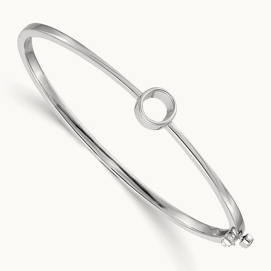 Bezel Bangle Bracelet, 1.00 ct tw Lab-Grown Diamond