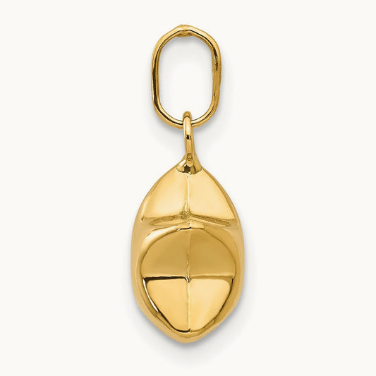 3D Puffed Star Charm, 14K