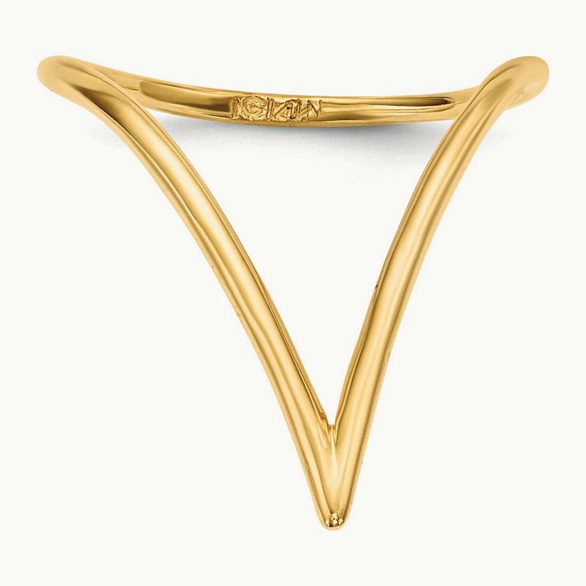 Chevron Shaped Ring, 14K