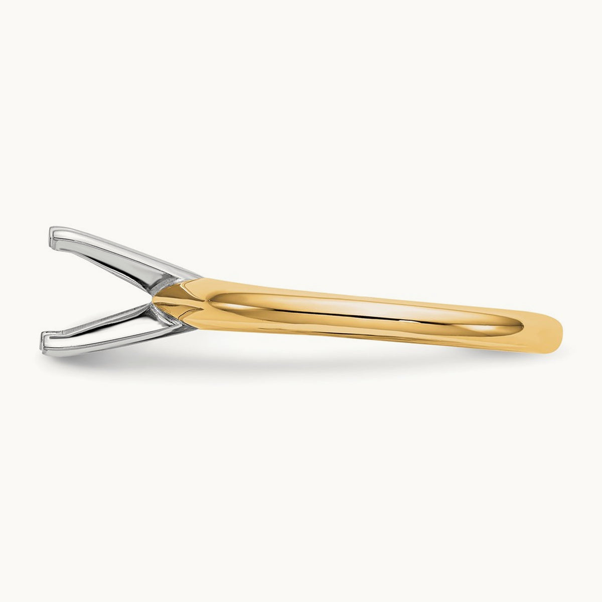 1ct. Lightweight 4-Prong Solitaire Ring Mounting, 14K Two-tone