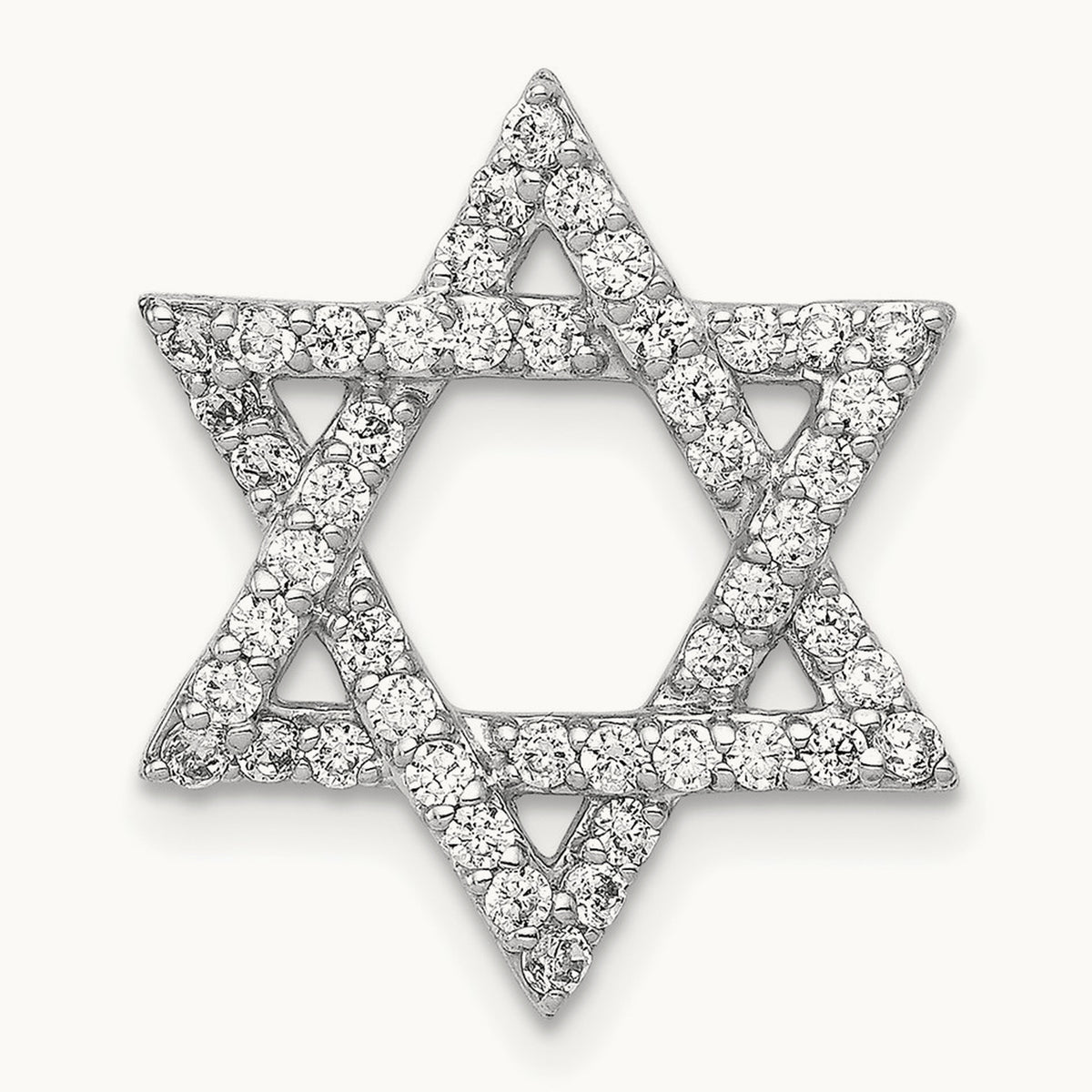 Star of David Chain Slide, 0.50 ct tw Lab-Grown Diamond