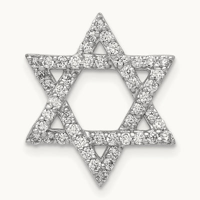 Star of David Chain Slide, 0.50 ct tw Lab-Grown Diamond