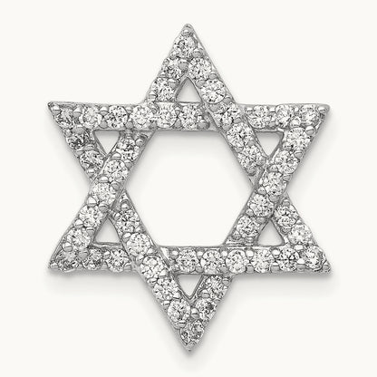 Star of David Chain Slide, 0.50 ct tw Lab-Grown Diamond