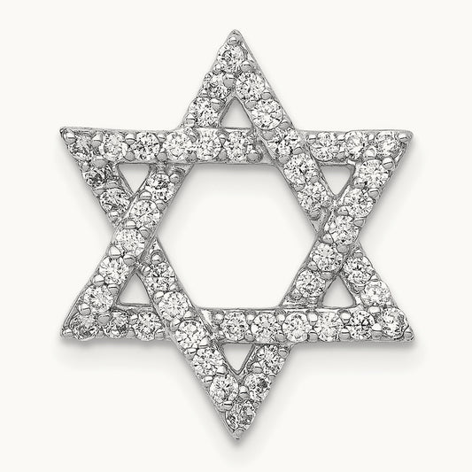 Star of David Chain Slide, 0.50 ct tw Lab-Grown Diamond