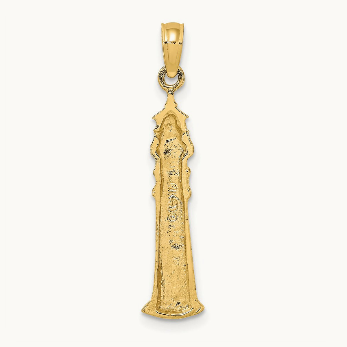 2-D KEY WEST Lighthouse Charm, 14K